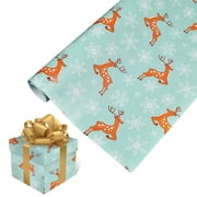 Christmas Home Diy Tools Xmas 2Pcs ( 75Cmx51Cm 4.11 Square Feet)Single-Sided Wrapping Paper Classic Santa Claus And Other Patterns