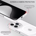 thumbnail image 5 of for iPhone 13 Clear Case, Compatible with Mag-Safe, Military-Grade Drop Protection, Slim Fit Magnetic Phone Case for iPhone 13, TPU Bumper Shockproof Protective Cover, White, 5 of 8