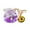 Purple, variant on Creative Acrylic Bottle Fish Tank Keychain Liquid Quicksand Key Chain Bag Charm