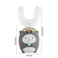 thumbnail image 2 of U Shape Toothbrush USB Rechargeable Electric Toothbrush with 5 Modes IPX7 Waterproof 360Degrees Oral Tooth Cleaning Toddler  Rounded Toothbrush for 2-14 Years Old Kids, 2 of 9