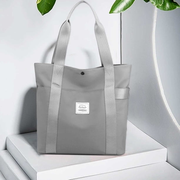 Women Tote Bag Large Shoulder Bag Top Handle Handbag With Yoga Mat Buckle For Gym, Work, School