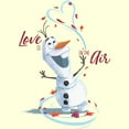 thumbnail image 2 of Men's Frozen Love Is in the Air Olaf  Graphic Tee Beige X Large, 2 of 4