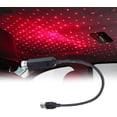 thumbnail image 1 of Proyector de techo LED para coche, lámpara roja, luces nocturnas con forma de estrella, lámpara de galaxia para decoración de interiores, luz con enchufe USB, 1 of 4