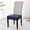 Navy Blue, variant on Dining Chair Seat Covers - Stretch Jacquard Kitchen Chair Covers Washable, Removable Dining Room Chair Slipcover Seat Protector Covers