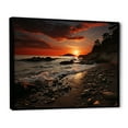 thumbnail image 2 of Designart "Seashore Intense Skyline" Nautical & Beach Floater Framed Canvas Wall Art, 2 of 7