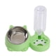 thumbnail image 1 of Comedero y bebedero inclinado para gatos, juego de comedero y bebedero Unique Pets Verde, 1 of 9