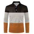 thumbnail image 4 of YDLCAFD Mens Spring and Autumn Long Sleeve Lapel T Shirt Loose Fashion, 4 of 4