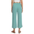 thumbnail image 2 of Airmenty Women's Capri Pants Drawstring Casual Trousers Wide Leg Summer High Waisted Lounge Pants with Pockets S-2XL, 2 of 7