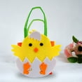 thumbnail image 3 of tasrioml Easter Basket for Kids Gift Bunny Carrot Chick Colorful Egg DIY Non-woven Fabric Handmade Portable Basket Treat Tote Pouch Festival Gift, 3 of 8