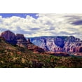 thumbnail image 2 of Hausenflock, Alan 24x17 Gold Ornate Wood Framed with Double Matting Museum Art Print Titled - Red Rock Canyon II, 2 of 4