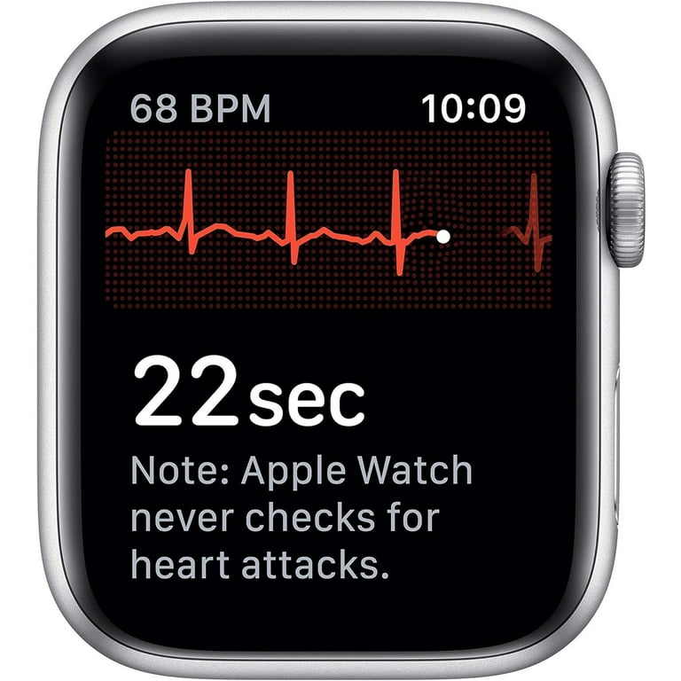 Apple Watch Series 4, 40mm, GPS, Silver Aluminum, White Sport Band