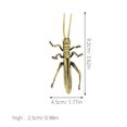 thumbnail image 2 of KONTONTY 1Pc Golden Brass Archaize Artware Lifelike Insect Figurine for Elegant Decoration, 2 of 8