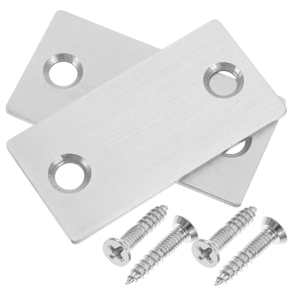 2pcs Door Knob Plate Door Striker Covers For Door Hole Repair And Reinforcement Ideal For Interior And Exterior Doors