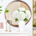 thumbnail image 6 of 3 Pcs Real Touch Hydrangea Artificial Flowers, 21" White Full Faux Hydrangea Flowers Latex Fake Flowers for Home Decor Party Floral Arrangements Wedding Bouquets Centerpieces Outdoor Decor, 6 of 13