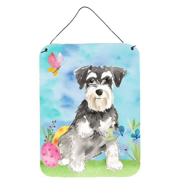 Easter Eggs Schnauzer 2 Wall or Door Hanging Prints