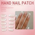 thumbnail image 3 of RAGUPEL 24Pcs Glue on Nails for Women,White Press on French Tip Nails,Pearl Decoration Nail Tips Almond Shape,False Nails for Workplace,Daily Life,Wedding,Style2, 3 of 7