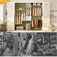 thumbnail image 4 of 96" Closet System with 2 Wooden Drawers, 4-8ft Walk-in Closet Organizer System with 4 Hanging Rods,for Bedroom,Living Room,Garment Rack,White, 4 of 7