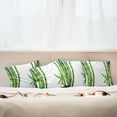thumbnail image 7 of Ambesonne Nature Throw Pillow Cover 4 Pack, Wild Branches Tropical Scene, 18", Fern Green and White, 7 of 7