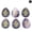 Amethyst, variant on 7pcs Crystal Stone Gems Drop Hand Seven Chakra Energy Reiki Healing Pendant-Flame Jasper
