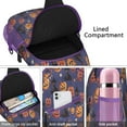 thumbnail image 4 of Sling Backpack,Magical Pumpkin Castle Halloween Pattern Sling Bag with Water Bottle Holder,Waterproof Sling Bag for Men/Women with Headphone Jack for Hiking,Travel, 4 of 6