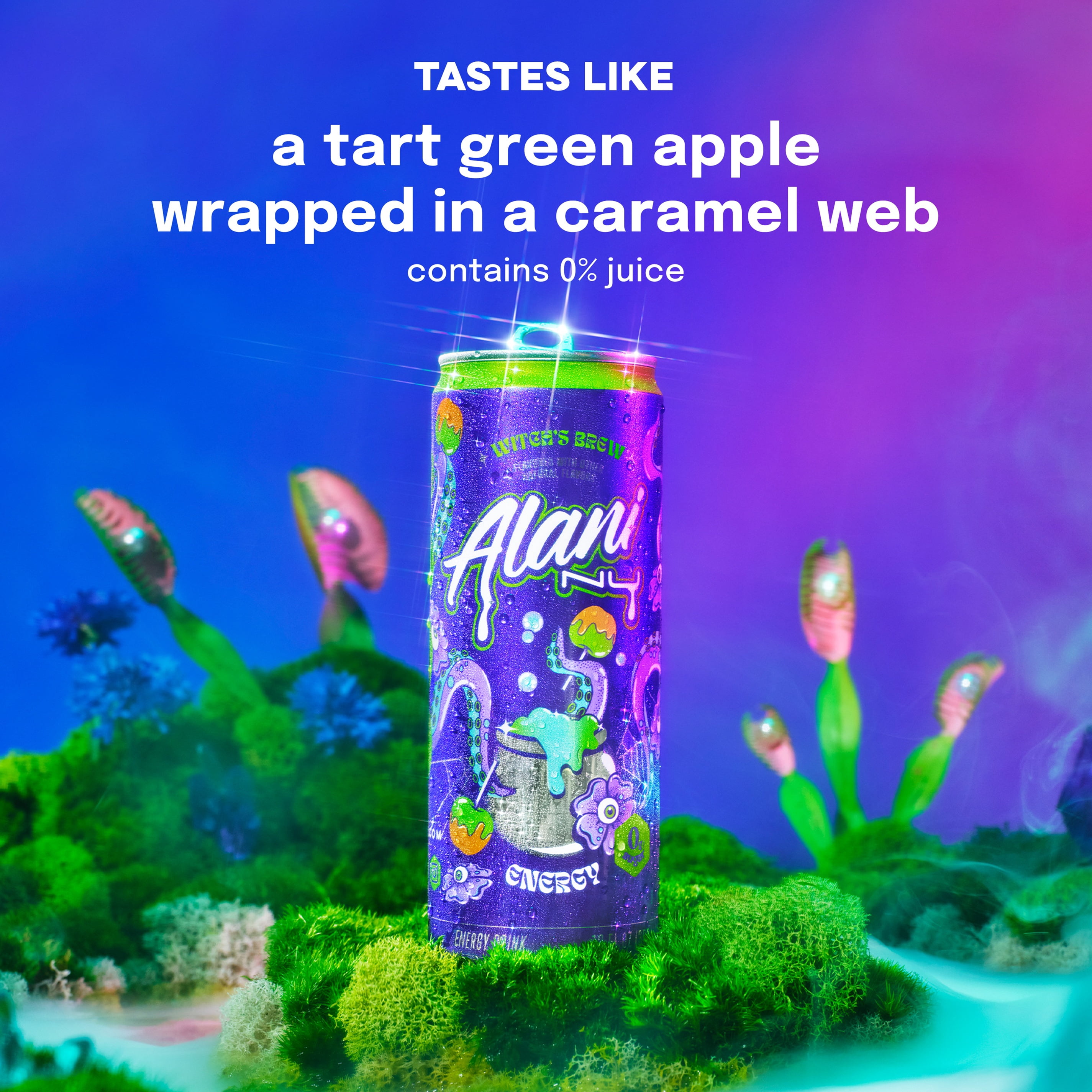 Alani Nu Sugar Free Energy Drink, Witch's Brew Potion Pack, 12 fl oz, 12 Pack, Cans