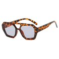thumbnail image 5 of Gafas de sol Retro de doble puente para mujer, montura grande, leopardo, marrón, gafas con degradado, gafas de sol de diseñador de lujo a la moda, gafas de sol para hombre, 5 of 5