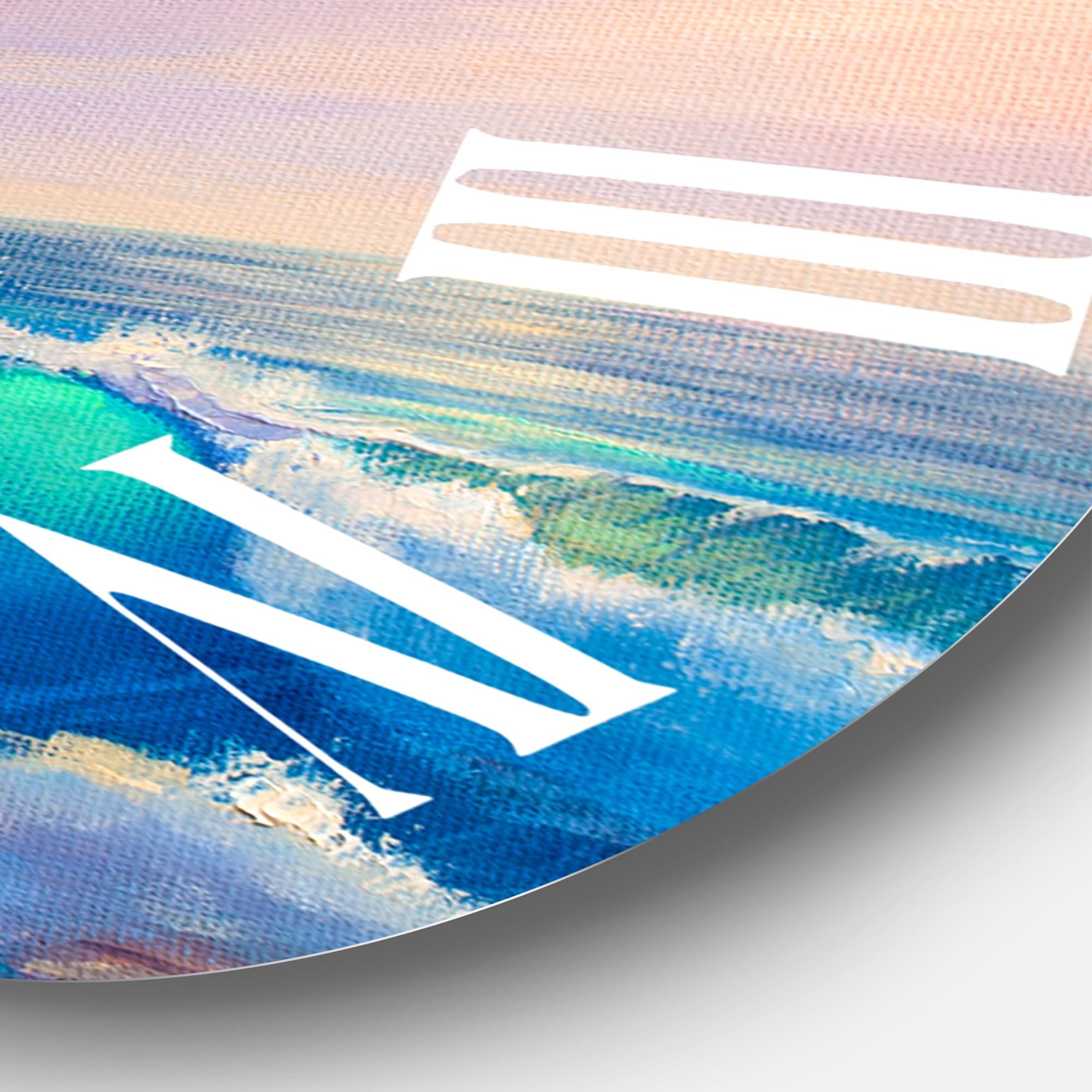 Designart 1 in Coastal Wall Clock