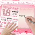thumbnail image 2 of Tarjeta de felicitación OLOSONG 18.º cumpleaños jumbo rosa 20 x 25 cm, 2 of 6