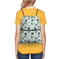 thumbnail image 4 of Naloa Frog And Dragonflies Drawstring Backpack String Bag Cinch Water Resistant for Gym Shopping Sport Yoga, 4 of 6