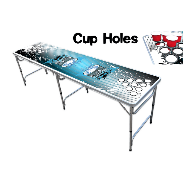 8 Foot Professional Beer Pong Table W Cup Holes Splash Edition Walmart Com Walmart Com