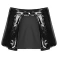 thumbnail image 3 of Minifalda de charol con aspecto mojado para mujer, ropa para discoteca de baile en barra, faldas cortas con frente abierto, faldas ceñidas con un botón, ropa para mujer, 3 of 5