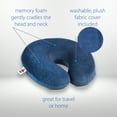 thumbnail image 3 of Core Products Travel Pillow, Orthopedic Neck Support, Airplane Travel, Packable, Portable Use Sitting or Sleeping Memory Foam, Plush Cover, 3 of 7