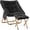 Ottoman-black, variant on Comfy Saucer Chair, Foldable Living Room Chairs, Soft Faux Fur Lounge Chair for Bedroom, Reading Chairs for Adults, Teens, X-Large (Brown)