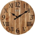 thumbnail image 4 of FirsTime & Co. Rustic Barnwood Wall Clock, 24", Weathered Barn Wood, 4 of 5