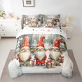 thumbnail image 2 of Castle Fairy Cute Gnome 7Pcs Bedding Comforter Set for Kids Children Boys Girls,Christmas Snowflake Queen Bedding Sets Super Cozy,Xmas Festival Theme Queen Sheet Sets,Super Cozy Room Decor, 2 of 8