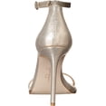 thumbnail image 3 of Jessica Simpson Ostey Champagne Ankle Strap Squared Toe Stiletto Heeled Sandals (Champagne, 7), 3 of 6