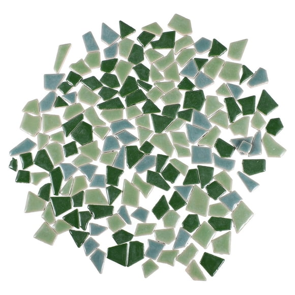 HLONK Mosaic Tiles Tile Ceramic Pieces Broken Diy Crafts Irregular Stained Floor Assortment Glazed Backsplash Stone Craft
