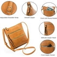 thumbnail image 7 of JUYGO Crossbody Purse for Women Small Shoulder Bag Sling Handbag Wallet Vintage Adjustable Tote Handbag Bag Faux Leather, 7 of 7