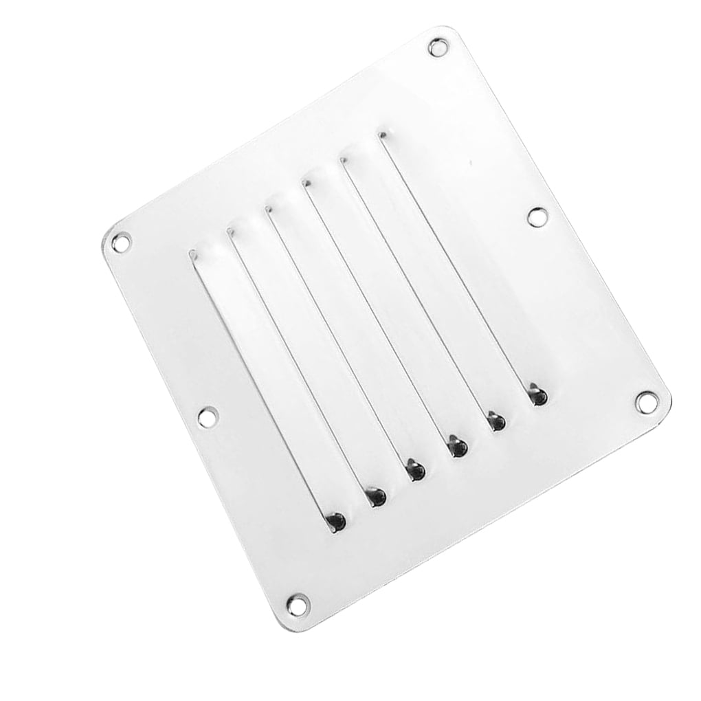 250x150mm 304 Stainless Steel Louver Vent - Rectangular Grill For Boat, RV, Caravan, Or Marine Use