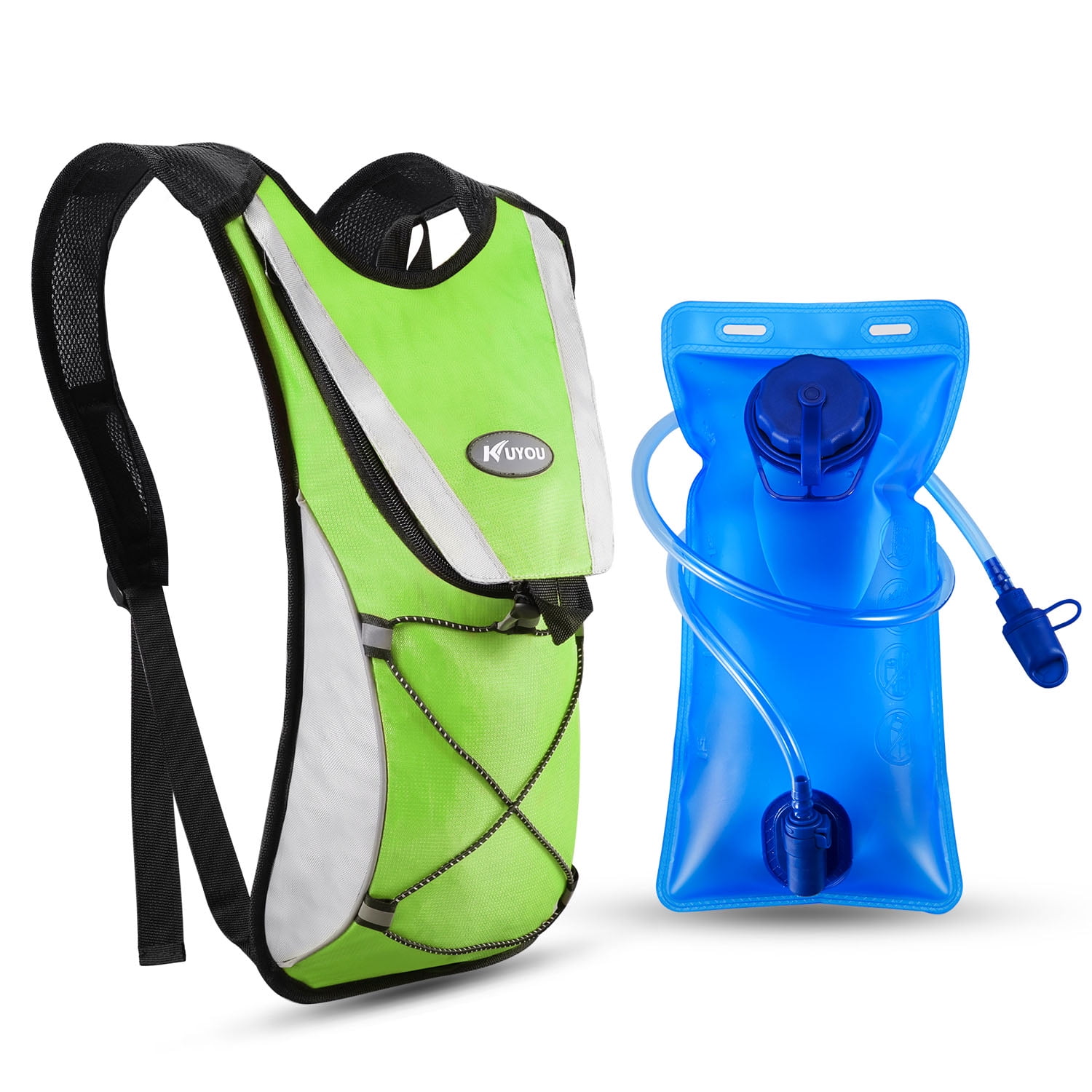 Hydration Backpack with 2L Water Bladder Outdoor Pack for Running Hiking Camping Cycling Climbing 