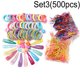 thumbnail image 1 of Colorful Hair Ties Set Hair Scrunchies For Girls Women, Elastic Ponytail Clips Holders Rubber Band For Hair, Traceless Hair Ropes Set Hair Elastics For Baby, 1 of 5