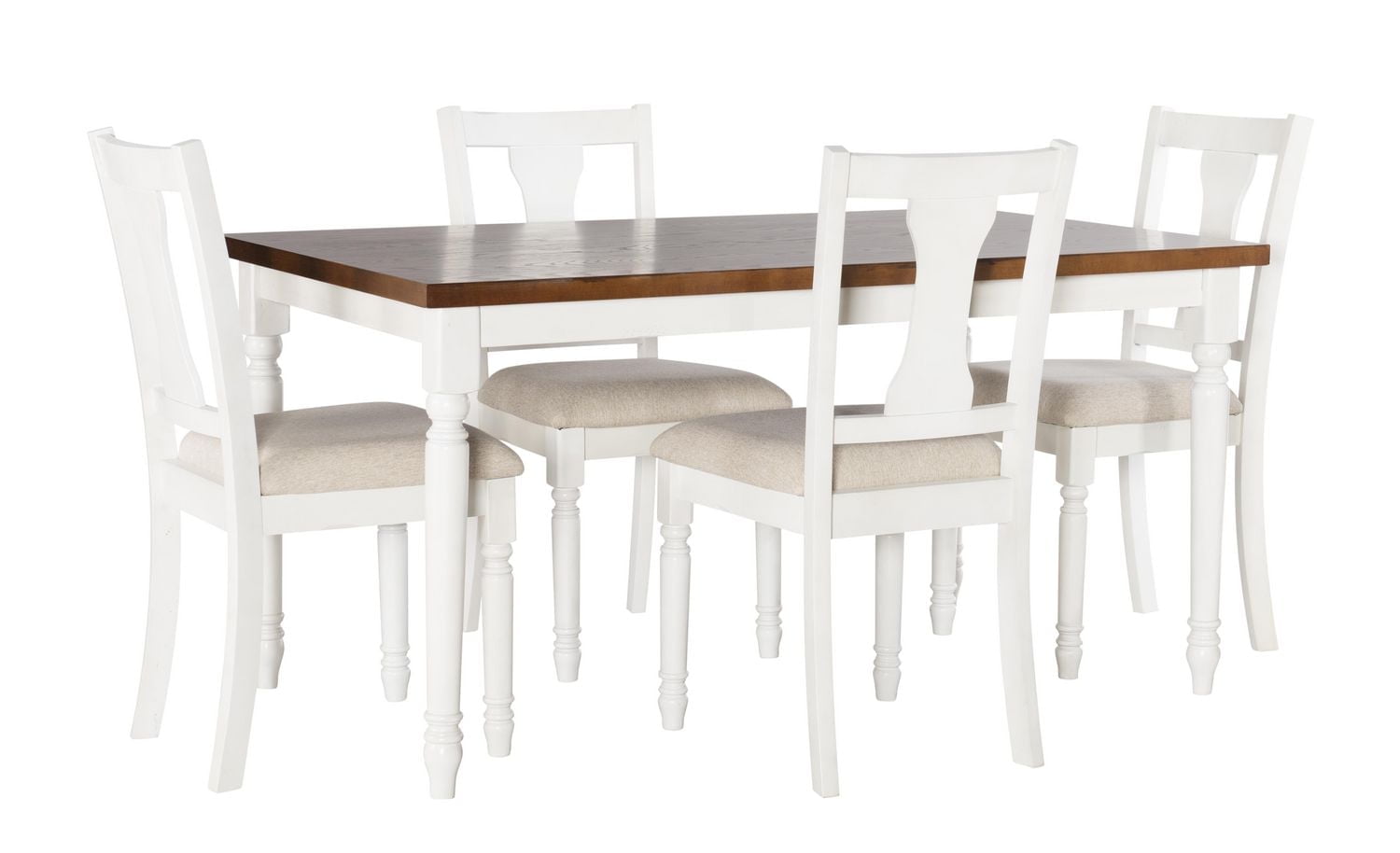 Weston 5-Piece Dining Set, Brown