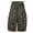 Blackish Green, variant on Coerni Teen Girls Wide Leg Cargo Pants Elastic Waist Straight Leg Trousers Fashion Y2K Hip Hop Streetwear Muti Pockets