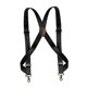 thumbnail image 1 of Jumpingount Mens Suspender Swivel Hook X Shaped Suspenders Elastic  1.4 Adjustable Wide Accesorios de disfraces Negro, 1 of 1