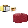 thumbnail image 2 of Toaster Appliance Cover Polyester Bread Toaster Cover Bakeware Protector Dust and Fingerprint Protection Two/Four Slices (4 Slice, Red), 2 of 7