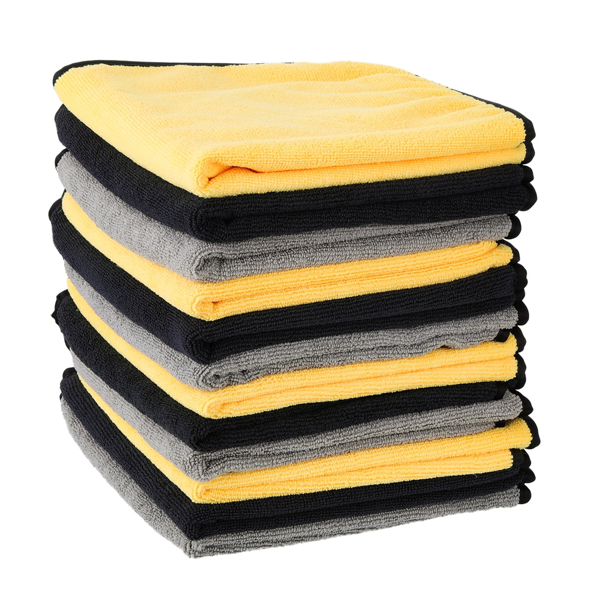 240 Microfiber Yellow 16"x16" Cleaning Detailing Cloths Towels Auto Car Rags 