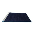 thumbnail image 2 of Ahgly Company Machine Washable Indoor Square Abstract Blue Contemporary Area Rugs, 5' Square, 2 of 4