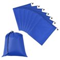 thumbnail image 1 of Bolsa con Cordón Uxcell con Cierre, Saco de Almacenamiento Impermeable para Viajes de Gimnasio 14" x 16" & 8 Paquete & Azul Zafiro, 1 of 7