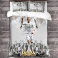 thumbnail image 3 of Juego de funda nórdica con estampado 3D de Ronaldo Idol Football Star para adolescentes, niños y niñas, funda de cama suave con cremallera, 2/3 Uds., 3 of 5