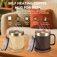 thumbnail image 2 of Improved Design USB-Powered Heated Insulated Mug Set, Electric Self-Heating Coffee Cup with 10-Hour Auto-Off Function, 2 of 9